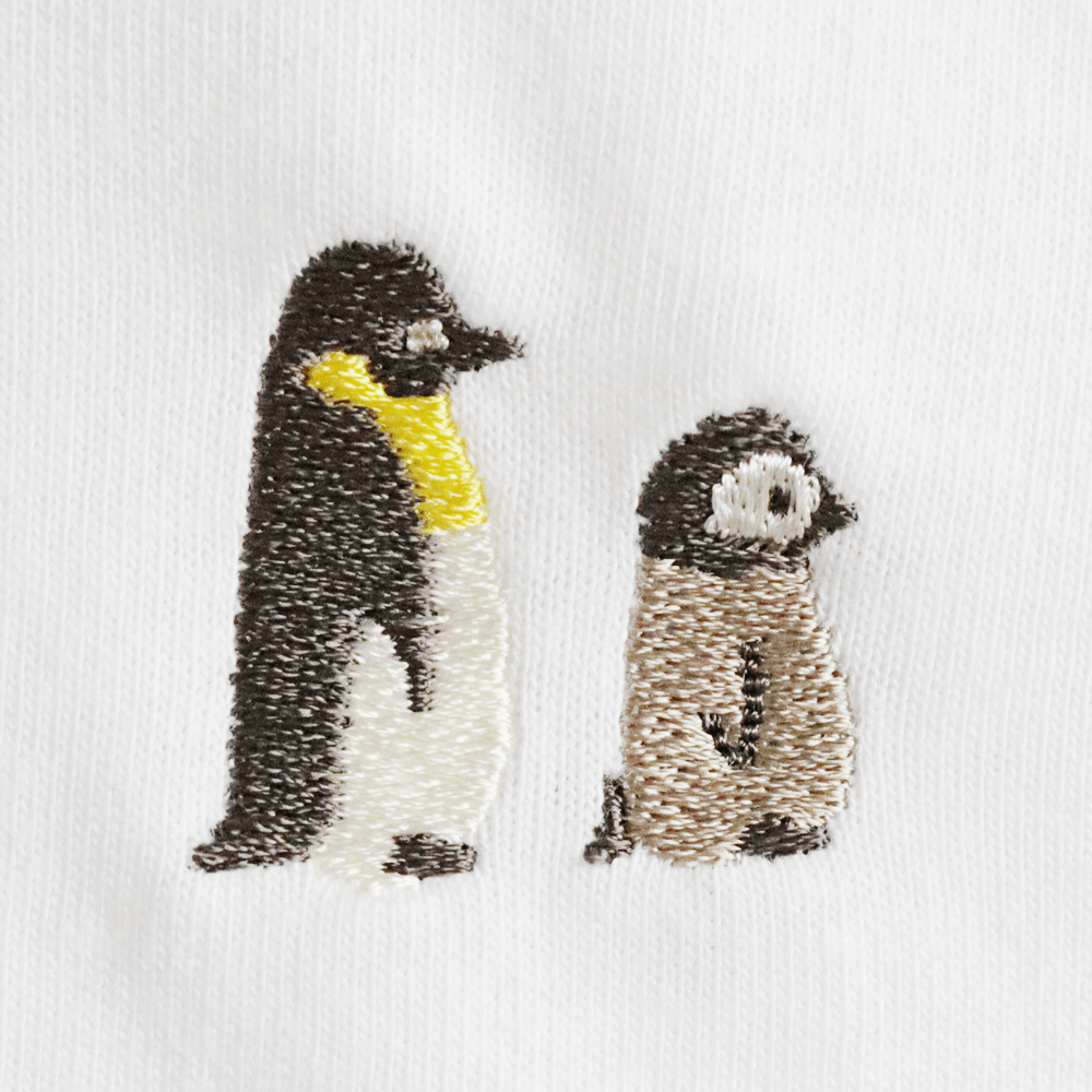 コウテイペンギン ヒナ penguin 刺繍
