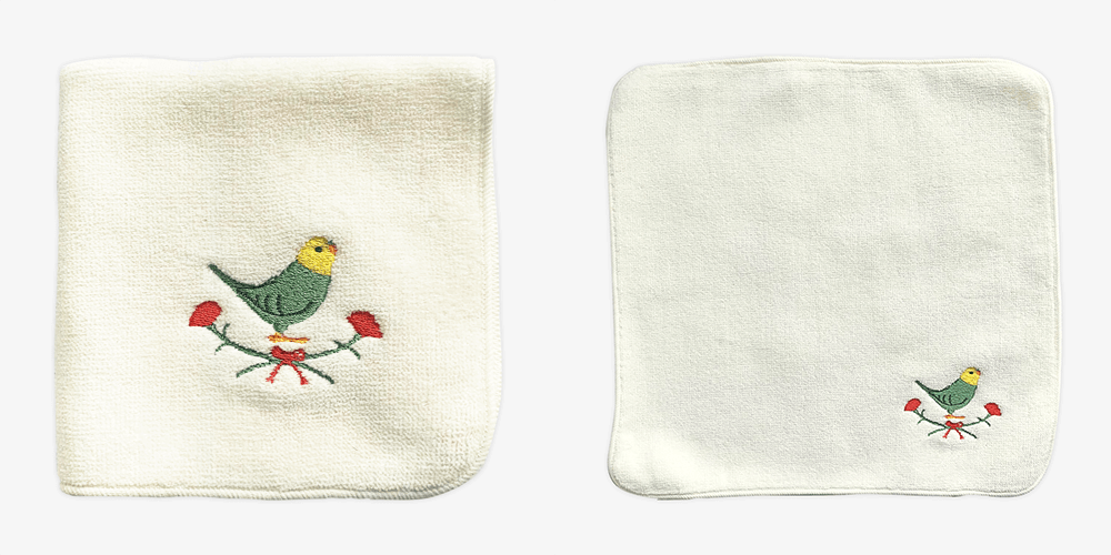 BIRDSTORY 母の日オリジナル 刺繍ミニタオル