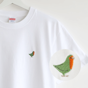 刺繍Tシャツ（BIRD!BIRD!BIRD! / コザクラインコ / ノーマル）