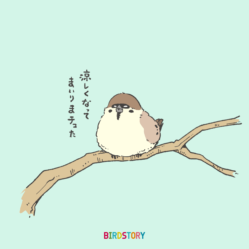 涼しくなってきまして 9月21日のイラスト Birdstory