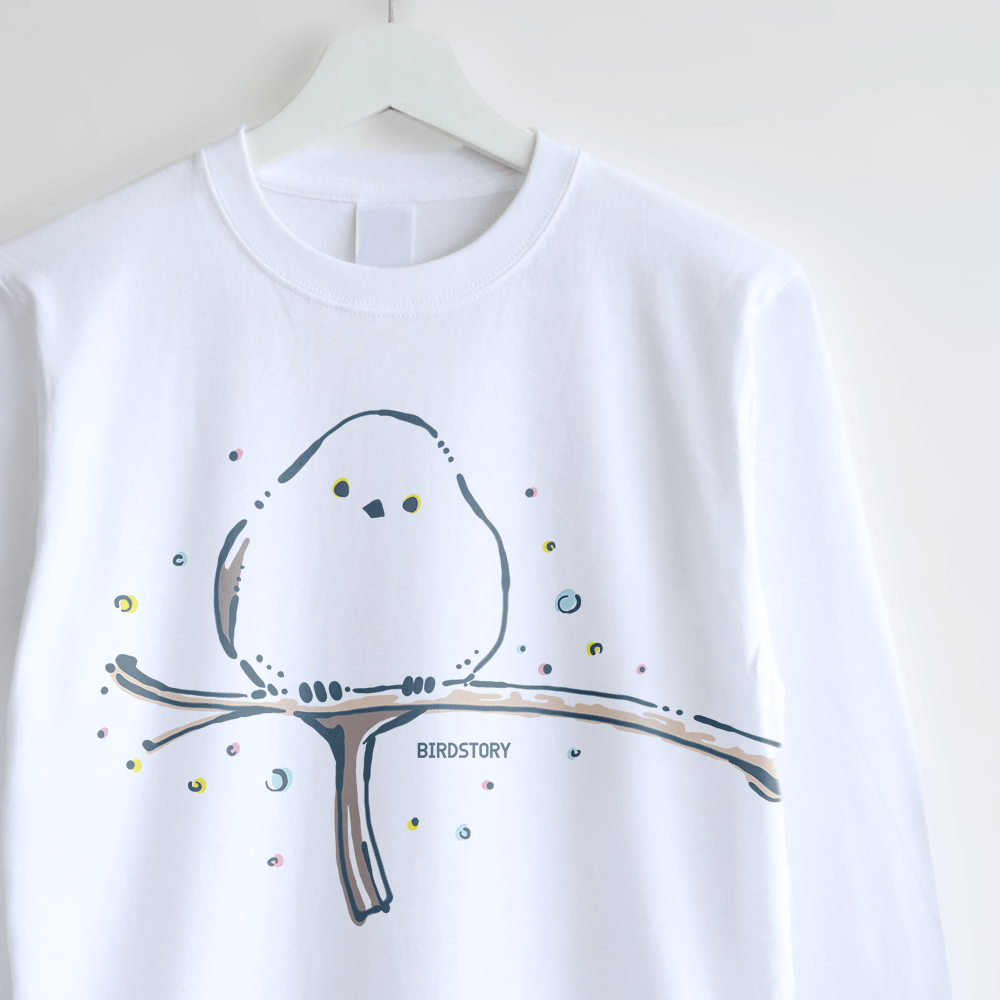 シマエナガ 長袖Tシャツ｜BIRDSTORY