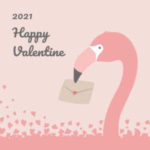 バレンタインデー特集2021フラミンゴピンク
