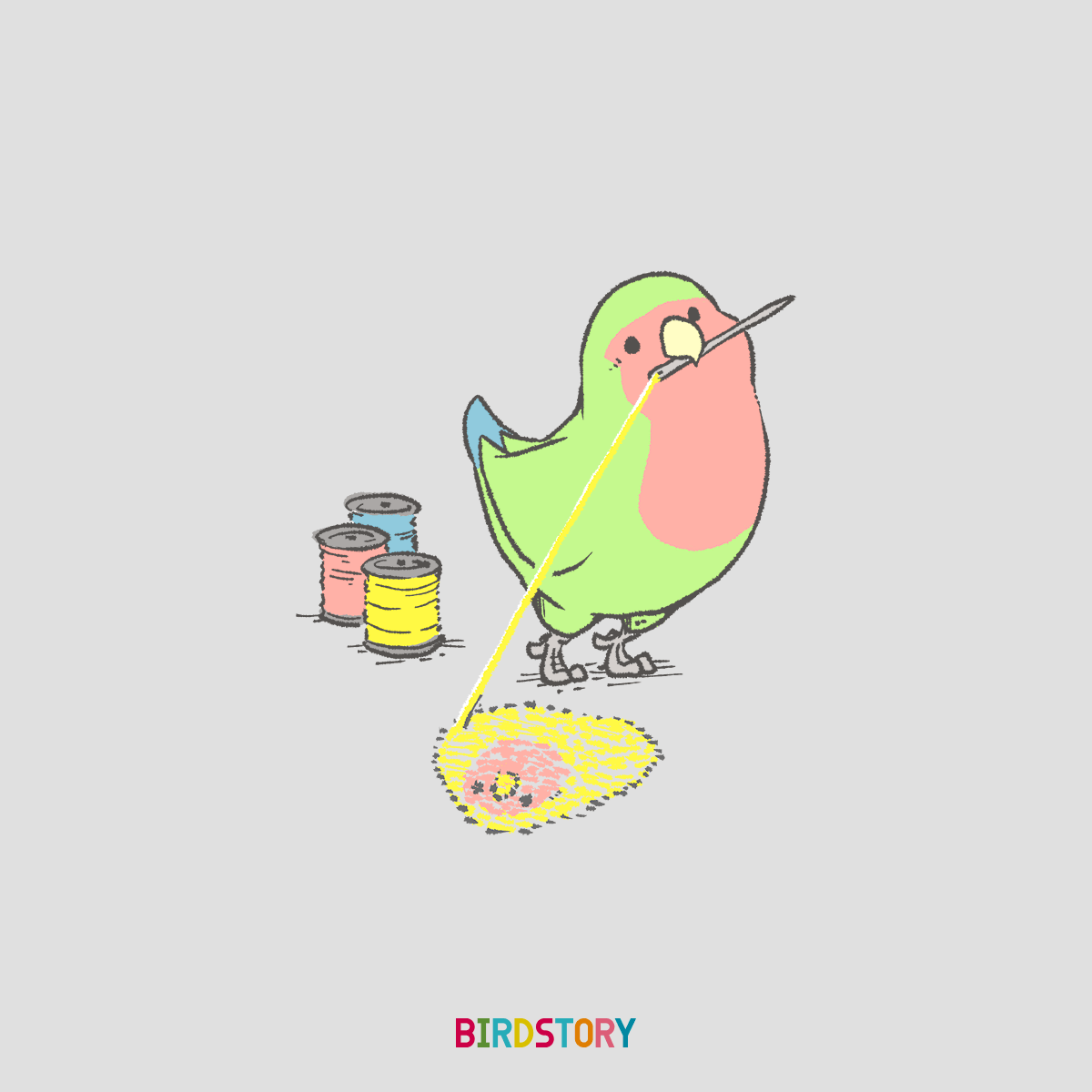 ミシンの日 3月4日のイラスト Birdstory