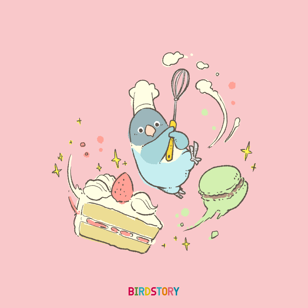 スイーツの日 3月12日のイラスト Birdstory