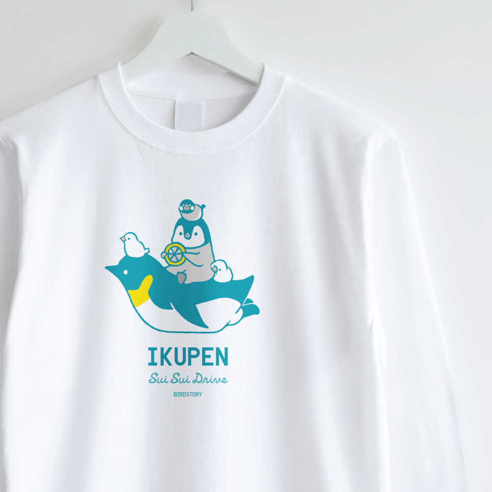 コウテイペンギン イクメン イクペン ロングTシャツ Emperor penguin