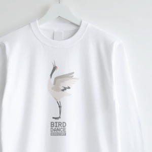 ロングTシャツデザイン BIRD DANCE タンチョウ