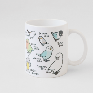 鳥図鑑 動物大好きマグカップデザイン