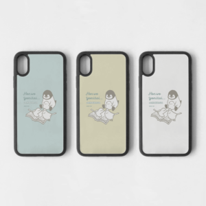 コウテイペンギンとシマエナガのスマホケース iPhone カバーケース