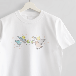 ひなまつり 鳥さんの雛 イラストTシャツ