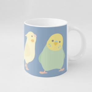 いろいろな鳥さんのシンプルデザインマグカップ