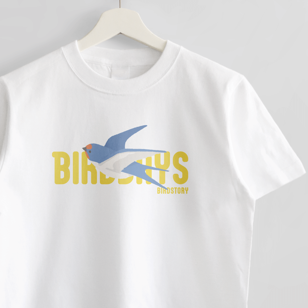 Tシャツ 愛鳥週間 ツバメ swallow 野鳥デザイン