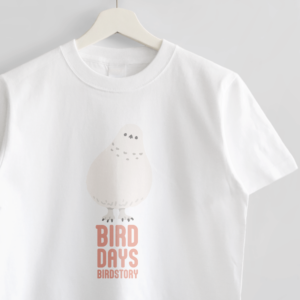 Tシャツ 愛鳥週間 ライチョウ grouse 野鳥デザイン