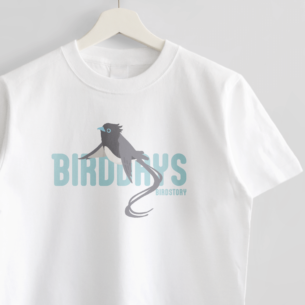 Tシャツ 愛鳥週間 サンコウチョウ Flycatcher 野鳥デザイン
