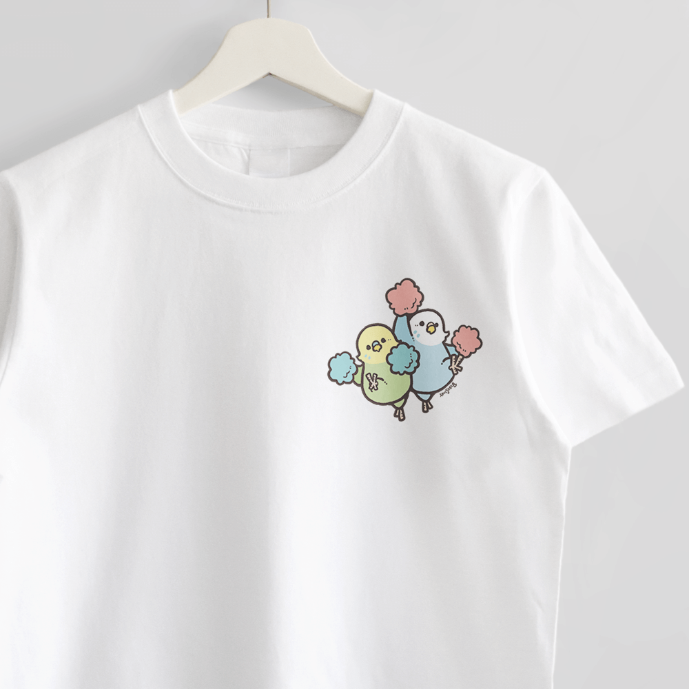 Tシャツ コンパニオンバード・チアリーダーズ セキセイインコ