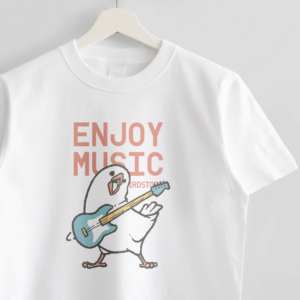 Tシャツ 文鳥の日 ENJOY MUSIC ベーシスト白文鳥