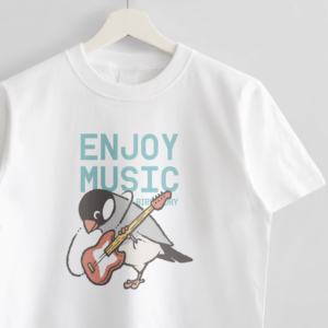 Tシャツ 文鳥の日 ENJOY MUSIC ベーシスト桜文鳥