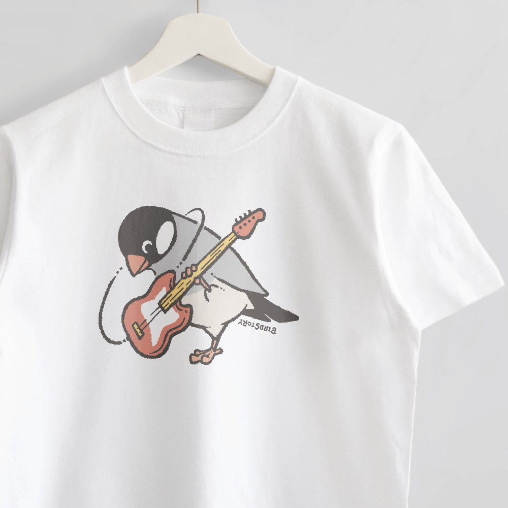 Tシャツ 文鳥の日 ENJOY MUSIC ベーシスト桜文鳥