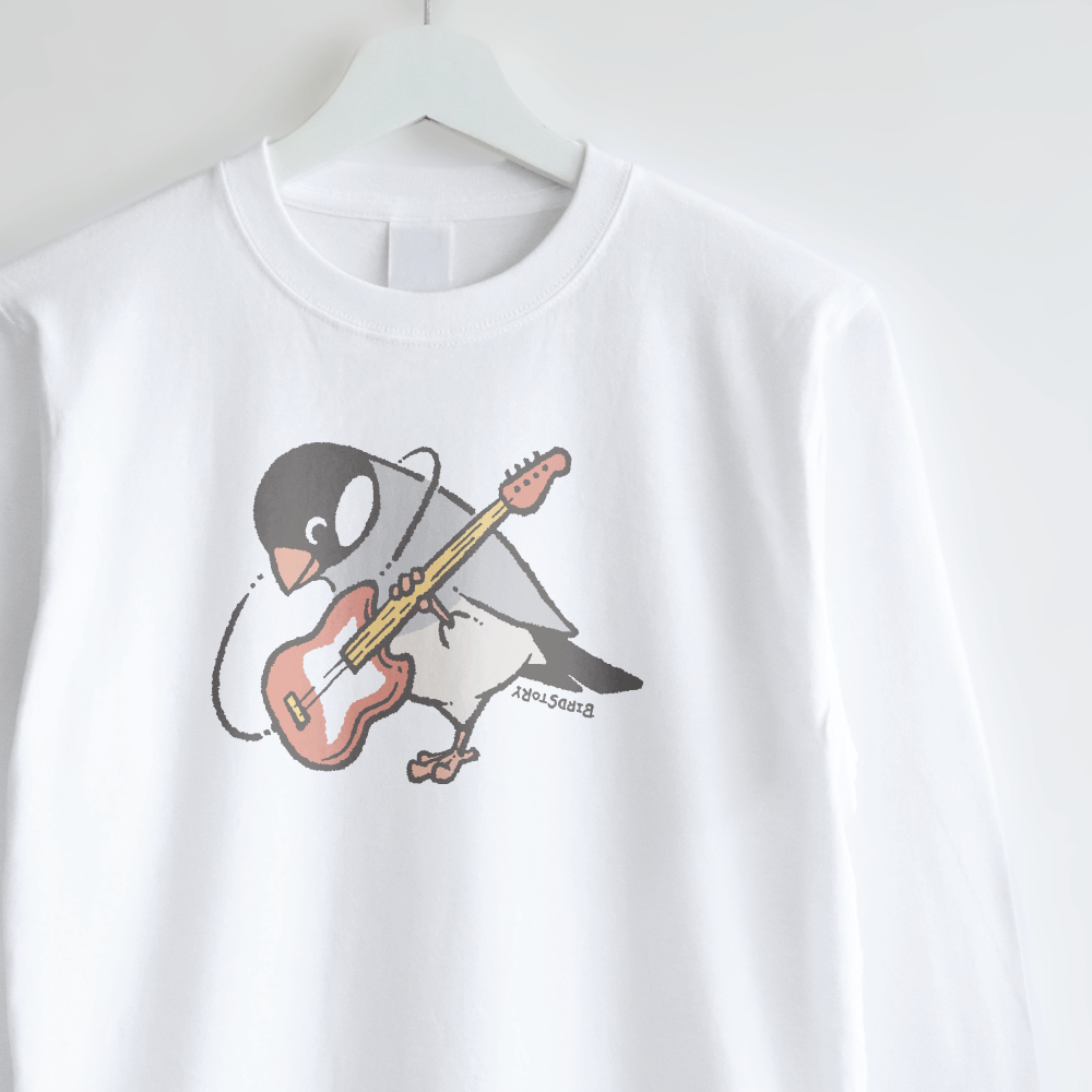 長袖Tシャツ 文鳥の日 エンジョイミュージック ベース担当桜文鳥