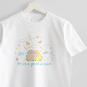 Tシャツ ゆめごこち コザクラインコ夢の中