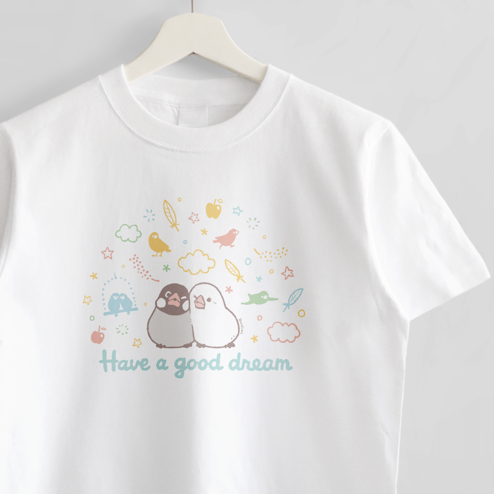 Tシャツ ゆめごこち 文鳥夢の中