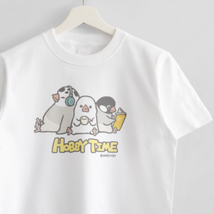 Tシャツ HOBBY TIME 趣味を楽しむ文鳥