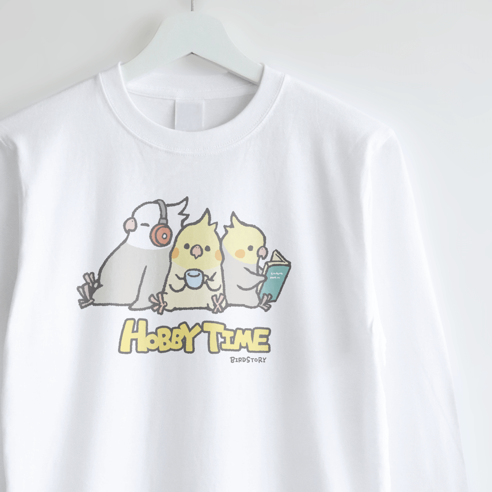 長袖Tシャツ オカメインコ趣味の時間