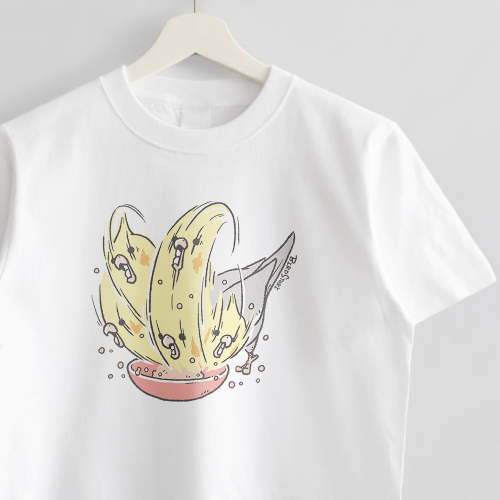 Tシャツ もぐもぐタイム オカメインコ