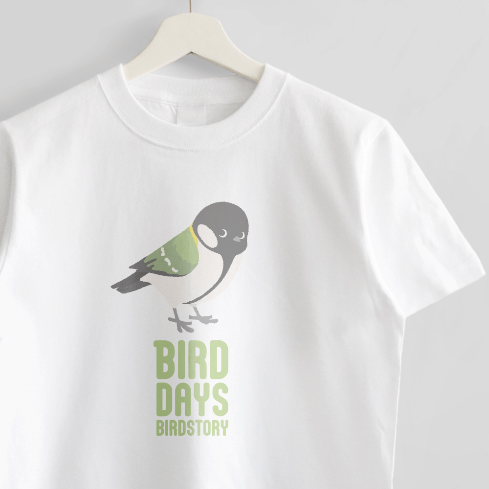 Tシャツ 愛鳥週間 BIRDWEEK シジュウカラ