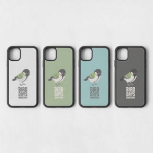 スマートフォンケース 愛鳥週間 WILDBIRD シジュウカラ