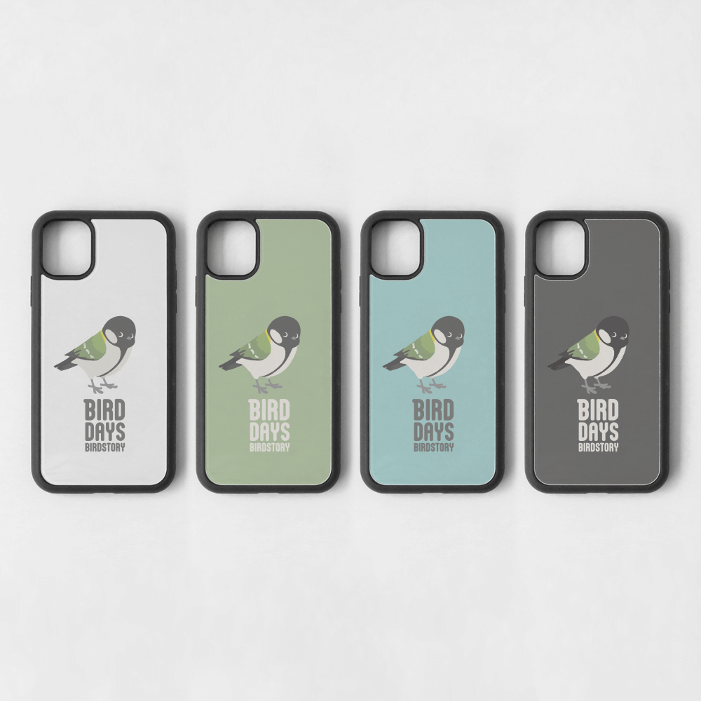 スマートフォンケース 愛鳥週間 WILDBIRD シジュウカラ