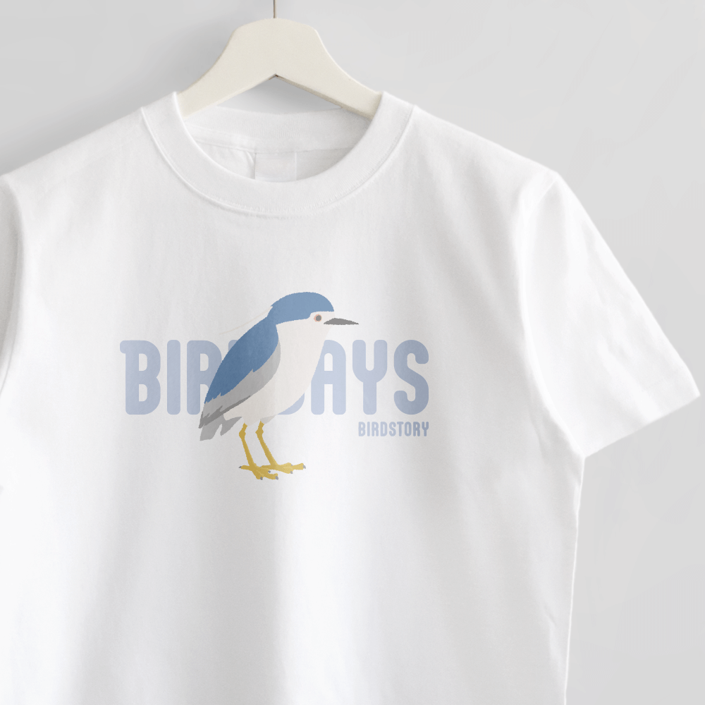 Tシャツ 愛鳥週間 BIRDWEEK ゴイサギ バードウィーク