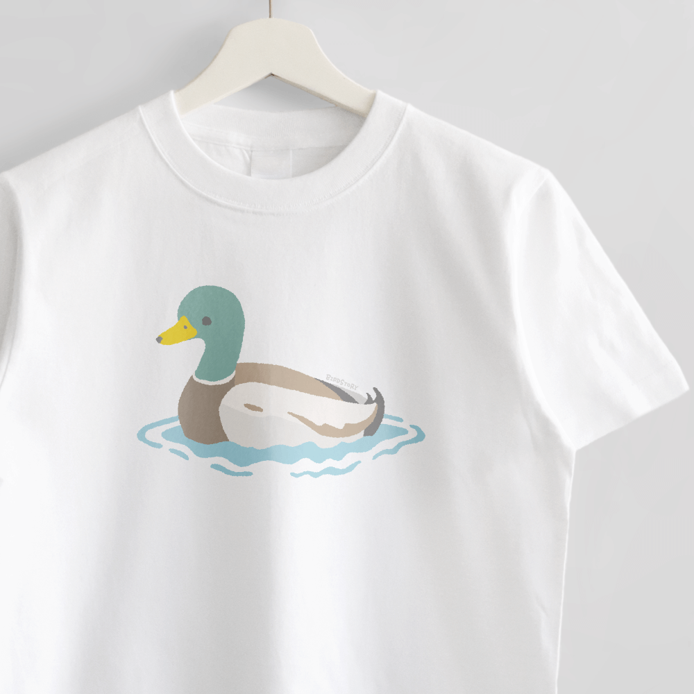 Tシャツ 愛鳥週間 BIRDWEEK マガモ