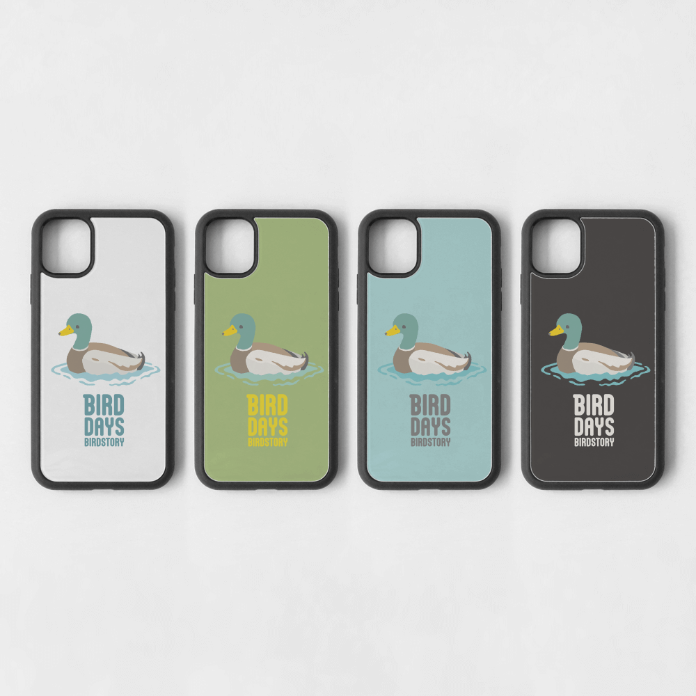 スマートフォンケース 愛鳥週間 WILDBIRD マガモ