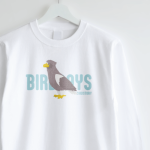 長袖Tシャツ 愛鳥週間 野鳥イラスト オオワシ バードウィーク
