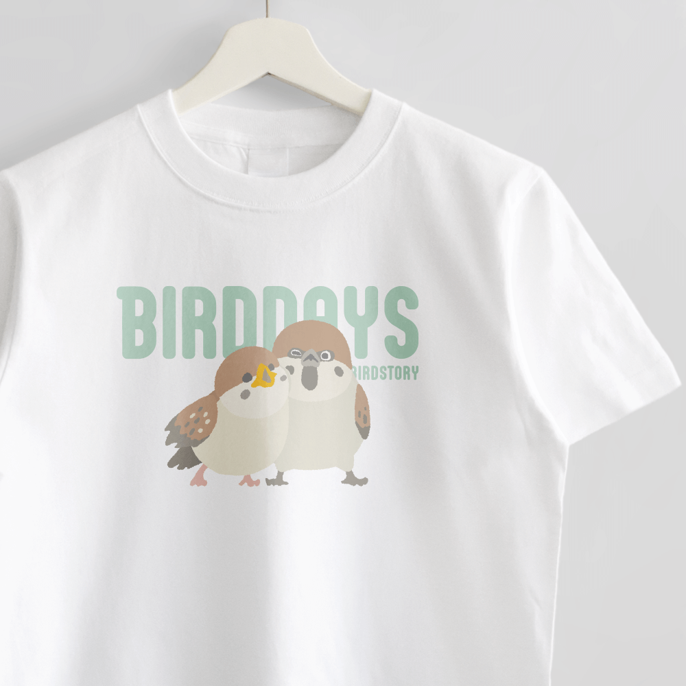 Tシャツ 愛鳥週間 BIRDWEEK スズメ バードウィーク