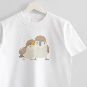 Tシャツ 愛鳥週間 BIRDWEEK スズメ