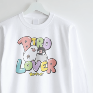 長袖Tシャツ バードラヴァー 文鳥