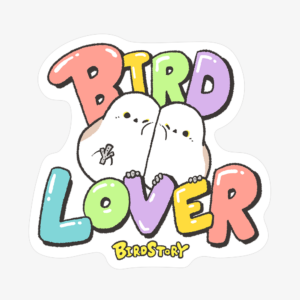 ステッカー シール BIRDLOVER シマエナガ