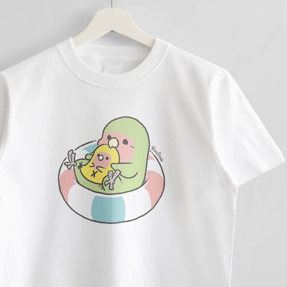 Tシャツ（ぷかぷかうきわ / コザクラインコ）