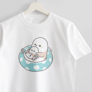 Tシャツ ぷかぷか浮き輪 シマエナガ