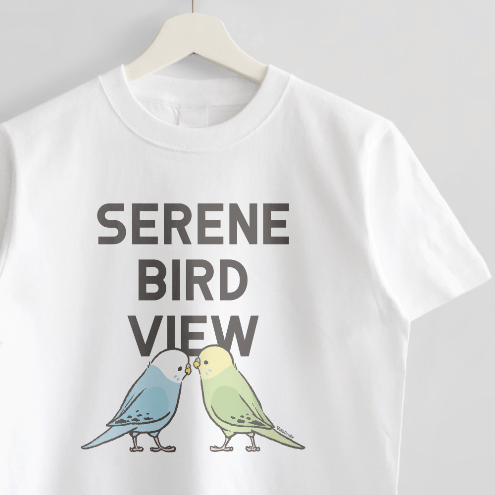 Tシャツ SERENE BIRD セキセイインコ