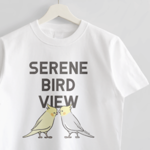 Tシャツ SERENE BIRD オカメインコ