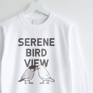 長袖Tシャツ ことりの背中 ブンチョウ