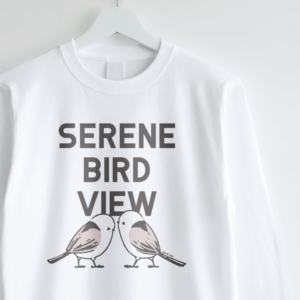 長袖Tシャツ ことりの背中 シマエナガ