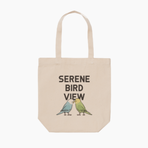 トートバッグ 穏やかな光景 セキセイインコ