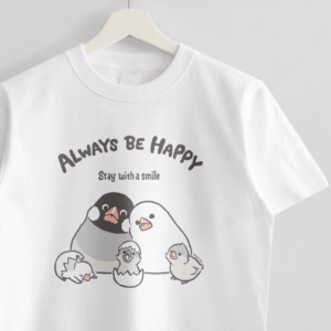 Tシャツ 文鳥の日2025年 ALWAYS BE HAPPY
