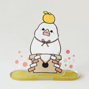 文鳥さんとお正月 鏡餅 アクリルスタンド