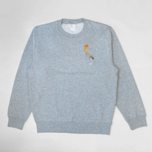 刺繍スウェット ハシビロコウとメンダコデザイン