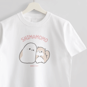 Tシャツ シマエナガとエゾモモンガ SHIMAMOMO もふもふ
