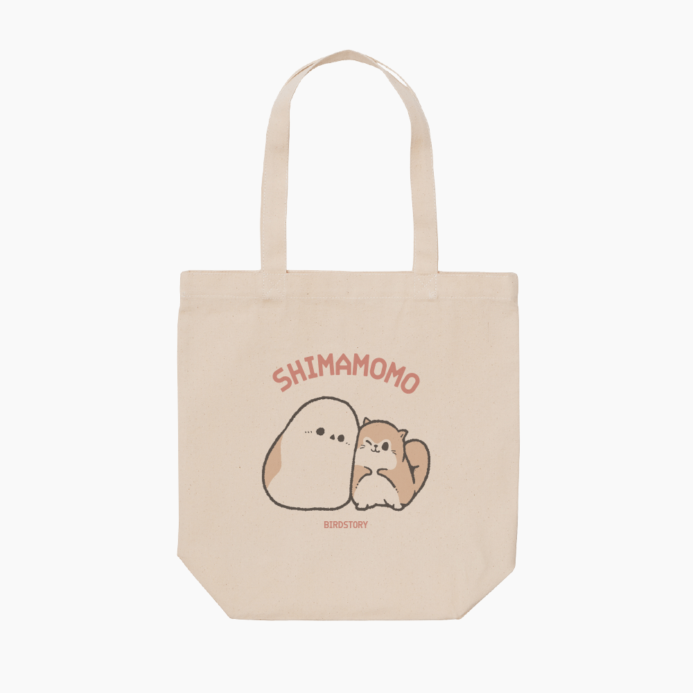 トートバッグ シマモモ 北海道イラスト もふもふ